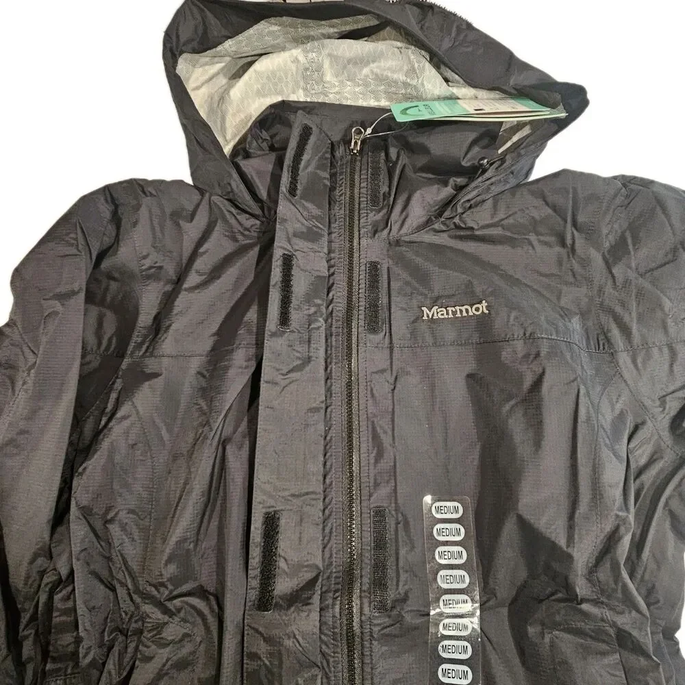 Marmot Women's Precip Eco Jacket rain coat / Black /‎ 46700-001 / Medium/ New